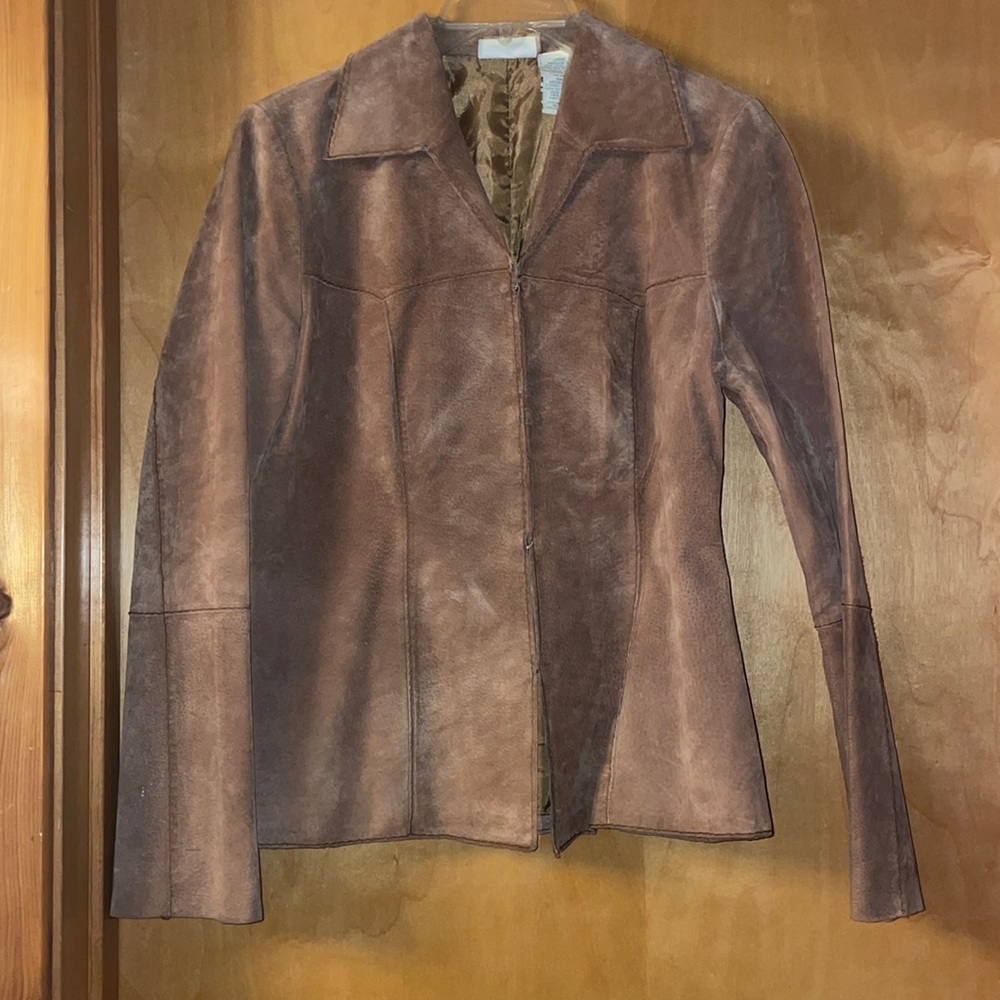 Faded glory leather jacket, bought brand new, size medium, never worn
